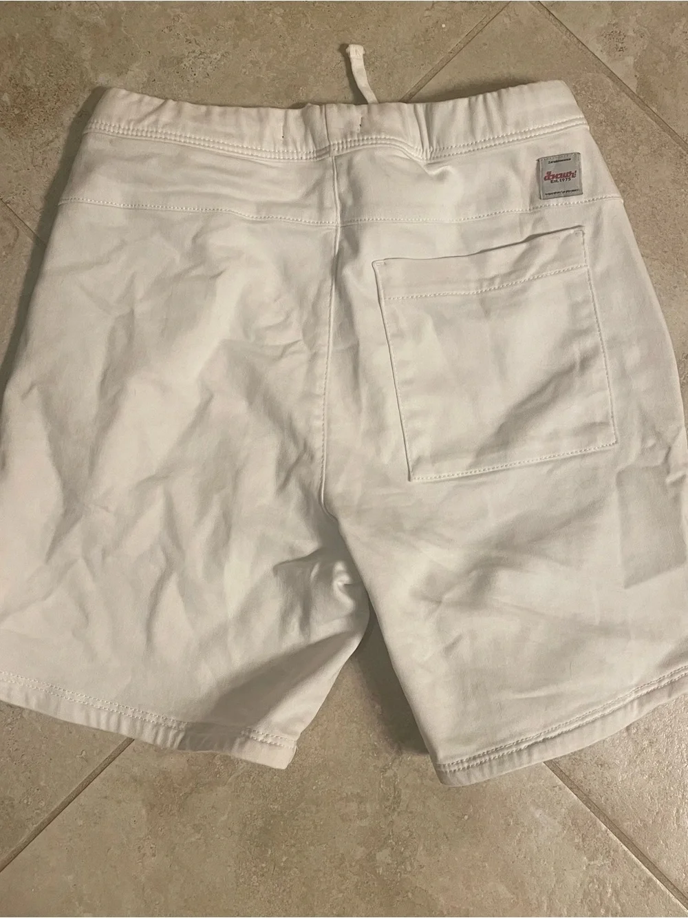 Zara Men’s White Athletic Drawstring Shorts